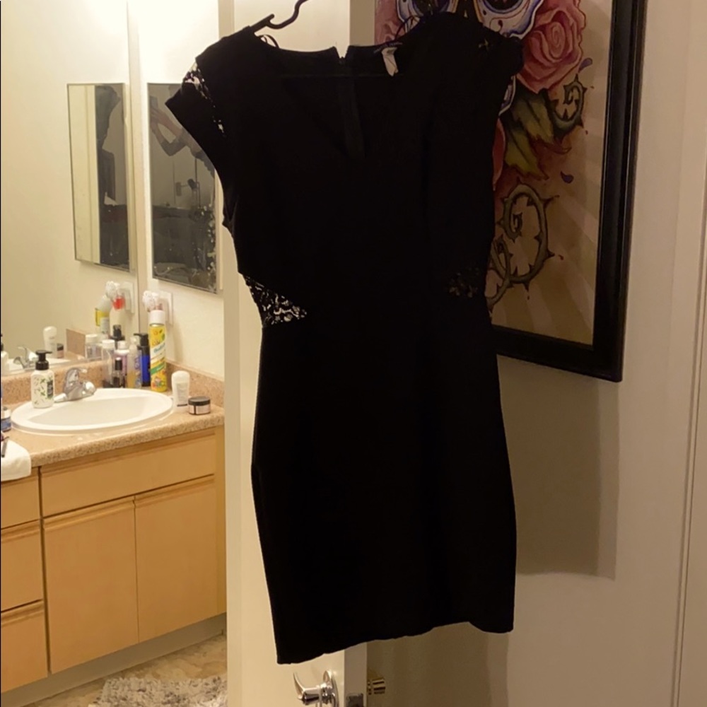 Black mini dress